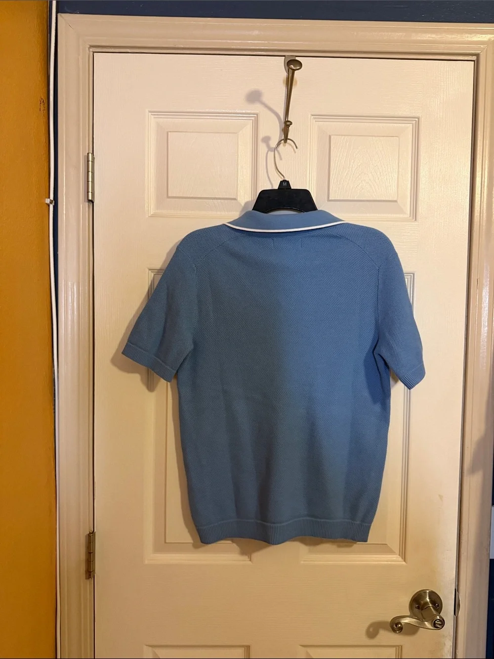 Banana Republic Light Blue Polo with White Trim